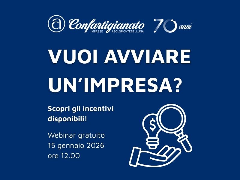 WEBINAR GRATUITO: INCENTIVI PER L'AVVIO D'IMPRESA 